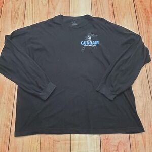 Gundam Shirt Mens 3XL Black Long Sleeve RX-78-2 BAIT Tamashii Nations Anime